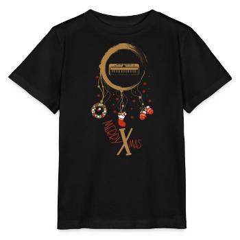 Tastatur Weihnachten Weihnachtstraumfänger - Stanley/Stella Kinder T-Shirt MINI CREATOR  - Schwarz - Vorne - Mikhail (115cm)