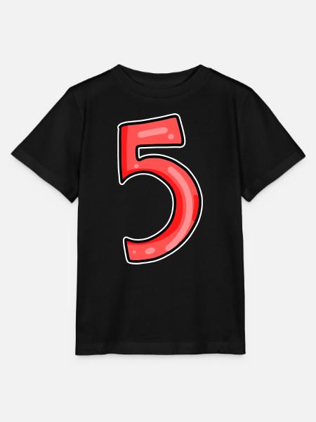 5 rot - Stanley/Stella Kinder T-Shirt MINI CREATOR - Schwarz