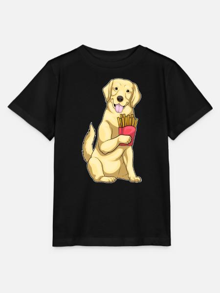 Labrador Pommes frites - Stanley/Stella Kinder T-Shirt MINI CREATOR - Schwarz