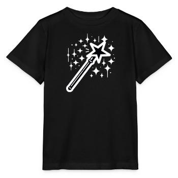 Baguette magique - T-shirt bio MINI CREATOR Stanley/Stella Enfant - noir - Devant - Mikhail (115cm)