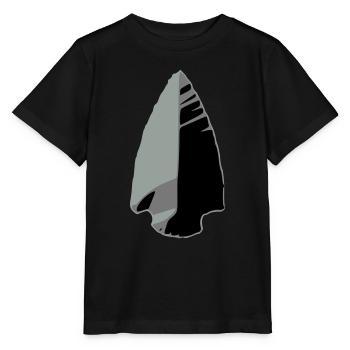 flint arrowhead indian - Stanley/Stella MINI CREATOR Kids’ T-Shirt - black - Front - Mikhail (115cm)