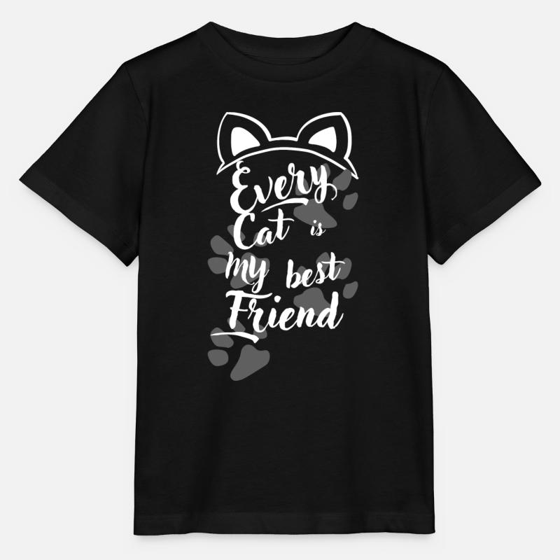 hübsche liebliche Katzen - Stanley/Stella Kinder T-Shirt MINI CREATOR - Schwarz