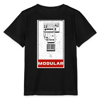 Synthesizer Synth Keyboard Elektronische Musiker - Stanley/Stella Kinder T-Shirt MINI CREATOR  - Schwarz - Vorne - Mikhail (115cm)