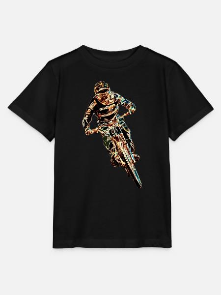 MTB MTB Downhill - Stanley/Stella Kinder T-Shirt MINI CREATOR - Schwarz