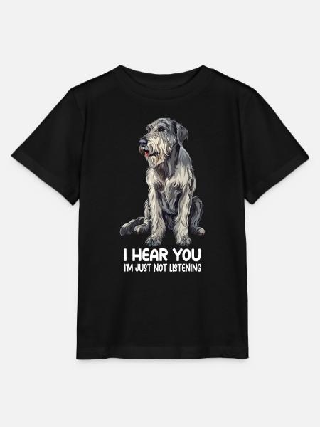 Irish Wolfhound - Stanley/Stella Kinder T-Shirt MINI CREATOR - Schwarz