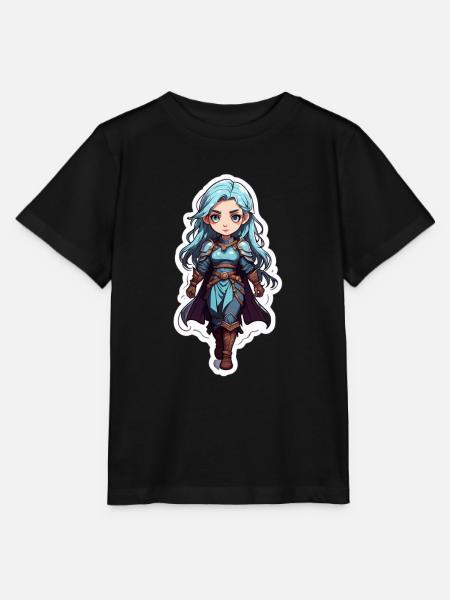 Mittelalterliche Fantasy-Assassine - Stanley/Stella Kinder T-Shirt MINI CREATOR - Schwarz