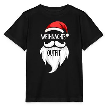 Weihnachts Outfit - Stanley/Stella Kinder T-Shirt MINI CREATOR  - Schwarz - Vorne - Mikhail (115cm)