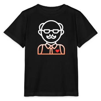 Papa Santa Papua Humor Witz Geschenk PAPI Opa G - Stanley/Stella Kinder T-Shirt MINI CREATOR  - Schwarz - Vorne - Mikhail (115cm)