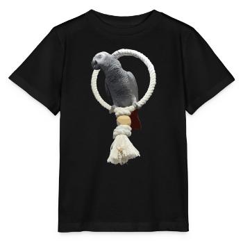 Papagei - Stanley/Stella Kinder T-Shirt MINI CREATOR  - Schwarz - Vorne - Mikhail (115cm)