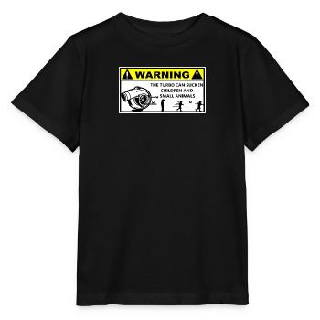 Avertissement Turbo - T-shirt bio MINI CREATOR Stanley/Stella Enfant - noir - Devant - Mikhail (115cm)
