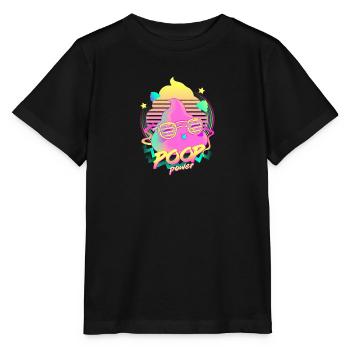 Poop Power - Stanley/Stella MINI CREATOR Kids’ T-Shirt - black - Front - Mikhail (115cm)