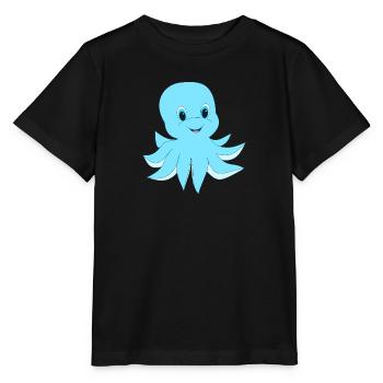 calmars bébé - T-shirt bio MINI CREATOR Stanley/Stella Enfant - noir - Devant - Mikhail (115cm)