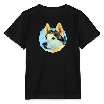 Husky - Stanley/Stella MINI CREATOR Kids’ T-Shirt - black - Front - Mikhail (115cm)