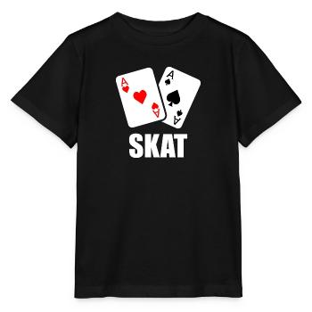Skat Card Player - Skat Hobby - Stanley/Stella MINI CREATOR Kids’ T-Shirt - black - Front - Mikhail (115cm)