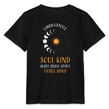 Libra Gentle Soul Kind Heart Bra... - Stanley/Stella Kinder T-Shirt MINI CREATOR  - Schwarz - Vorne - Mikhail (115cm)