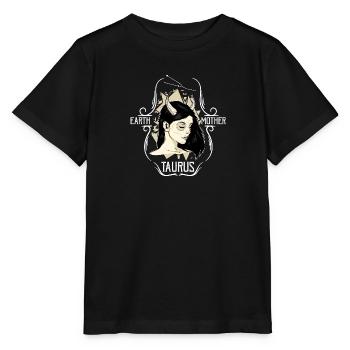 Stier - Sternzeichen - Göttin - Stanley/Stella Kinder T-Shirt MINI CREATOR  - Schwarz - Vorne - Mikhail (115cm)