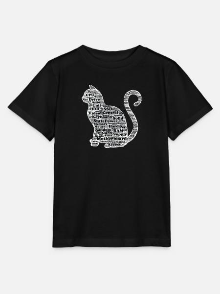 Hardware Cat - Stanley/Stella Kinder T-Shirt MINI CREATOR  - Schwarz
