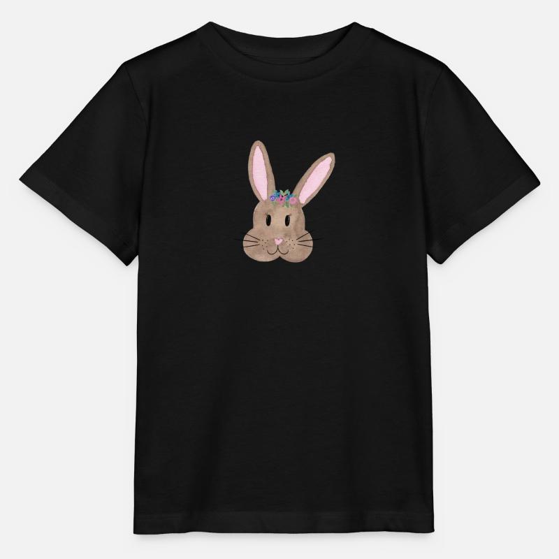 Rabbit - Stanley/Stella MINI CREATOR Kids’ T-Shirt - black