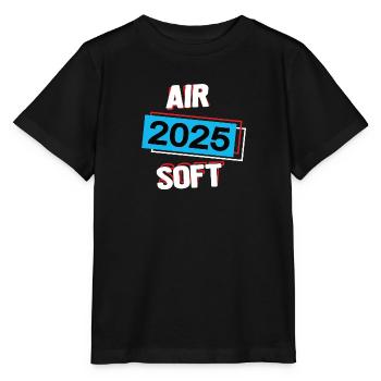 Airsoft 2025 Airsofter Airsoftspieler Airsoftspiel - Stanley/Stella Kinder T-Shirt MINI CREATOR  - Schwarz - Vorne - Mikhail (115cm)
