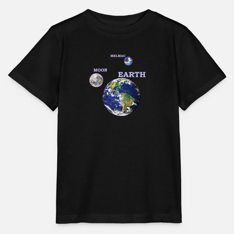 terre lune melmac 1 - T-shirt bio MINI CREATOR Stanley/Stella Enfant - noir