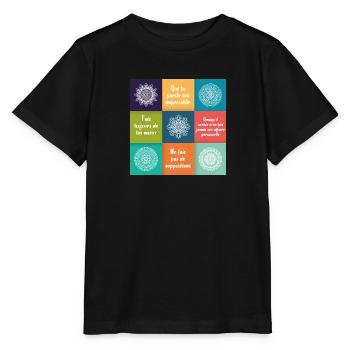 ACCORDS TOLTEQUES - T-shirt bio MINI CREATOR Stanley/Stella Enfant - noir - Devant - Mikhail (115cm)