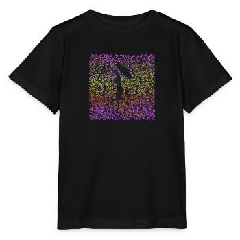 rain ornamental ornament - Stanley/Stella MINI CREATOR Kids’ T-Shirt - black - Front - Mikhail (115cm)