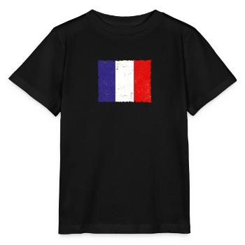 Frankreich - Stanley/Stella Kinder T-Shirt MINI CREATOR  - Schwarz - Vorne - Mikhail (115cm)