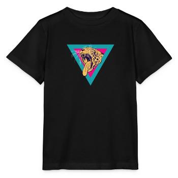 leopard - Stanley/Stella MINI CREATOR Kids’ T-Shirt - black - Front - Mikhail (115cm)