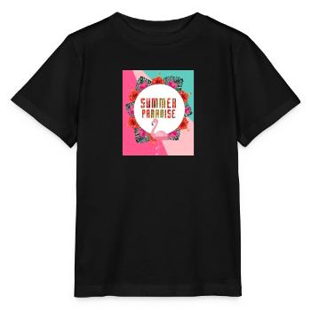 Sommer Paradies - Stanley/Stella Kinder T-Shirt MINI CREATOR  - Schwarz - Vorne - Mikhail (115cm)