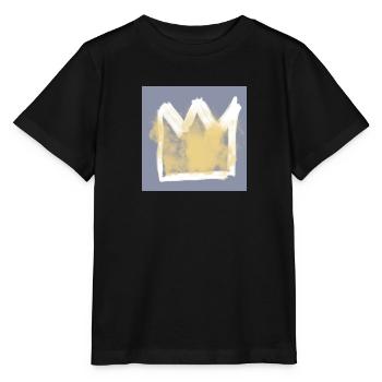 Couronne - T-shirt bio MINI CREATOR Stanley/Stella Enfant - noir - Devant - Mikhail (115cm)