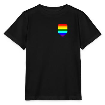 Poche de poitrine LGTB LGTB Pride Gay - T-shirt bio MINI CREATOR Stanley/Stella Enfant - noir - Devant - Mikhail (115cm)