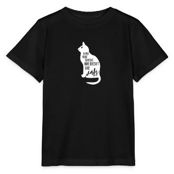 Contour du chat - T-shirt bio MINI CREATOR Stanley/Stella Enfant - noir - Devant - Mikhail (115cm)