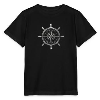 Kompass Grunge - Stanley/Stella Kinder T-Shirt MINI CREATOR  - Schwarz - Vorne - Mikhail (115cm)