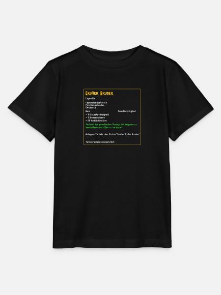 Legendärer Großer Bruder Familie cool Legendär - Stanley/Stella Kinder T-Shirt MINI CREATOR  - Schwarz
