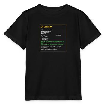 Legendäre Katzenmama Legendär Katzen Tiere Cat - Stanley/Stella Kinder T-Shirt MINI CREATOR  - Schwarz - Vorne - Mikhail (115cm)