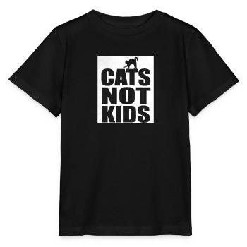 Chats de chats - T-shirt bio MINI CREATOR Stanley/Stella Enfant - noir - Devant - Mikhail (115cm)