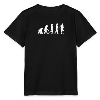 Mankind Evolution Soccer - Evolution Football - Stanley/Stella MINI CREATOR Kids’ T-Shirt - black - Front - Mikhail (115cm)
