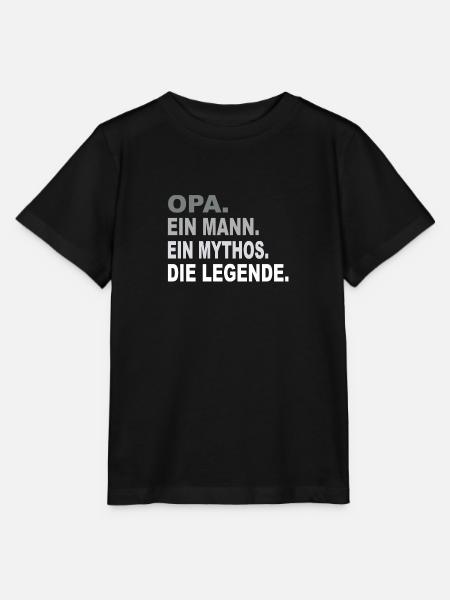 Opa - Ein Mann - Ein Mythos - Eine Legende - Stanley/Stella Kinder T-Shirt MINI CREATOR - Schwarz