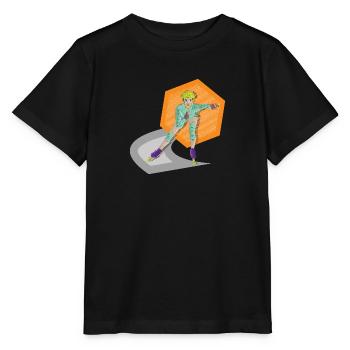 Freizeitsport skaten Skater Skaterin Roller Girl - Stanley/Stella Kinder T-Shirt MINI CREATOR  - Schwarz - Vorne - Mikhail (115cm)
