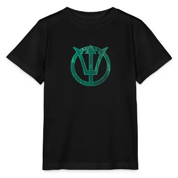 Poséidon Neptune - T-shirt bio MINI CREATOR Stanley/Stella Enfant - noir - Devant - Mikhail (115cm)
