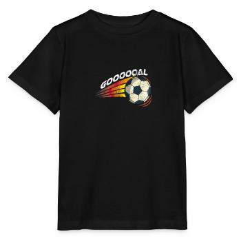 Striker football club team team gift - Stanley/Stella MINI CREATOR Kids’ T-Shirt - black - Front - Mikhail (115cm)
