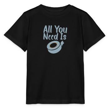 Duct Tape All you need is Duct Tape - Idée cadeau - T-shirt bio MINI CREATOR Stanley/Stella Enfant - noir - Devant - Mikhail (115cm)