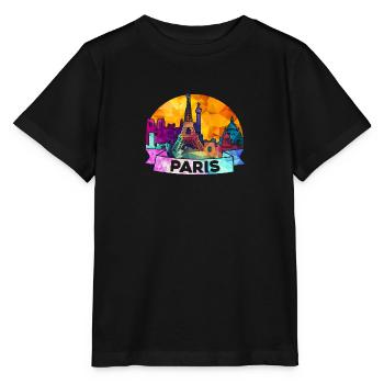 Paris - T-shirt bio MINI CREATOR Stanley/Stella Enfant - noir - Devant - Mikhail (115cm)