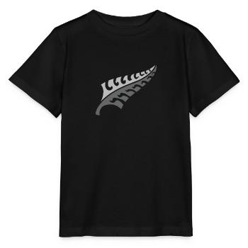 Jagged New silver fern NEW ZEALAND - Stanley/Stella MINI CREATOR Kids’ T-Shirt - black - Front - Mikhail (115cm)