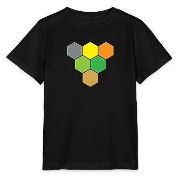 Hexagons gegen Sieg - Stanley/Stella Kinder T-Shirt MINI CREATOR  - Schwarz - Vorne - Mikhail (115cm)