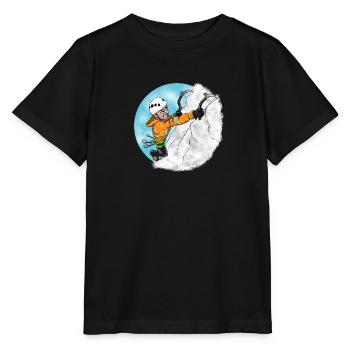 Bergsteiger - Eiskletterer - Kletter T-Shirt - Stanley/Stella Kinder T-Shirt MINI CREATOR  - Schwarz - Vorne - Mikhail (115cm)