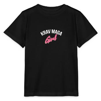 Krav Maga Girl Self Defense Arts martiaux cadeau - T-shirt bio MINI CREATOR Stanley/Stella Enfant - noir - Devant - Mikhail (115cm)