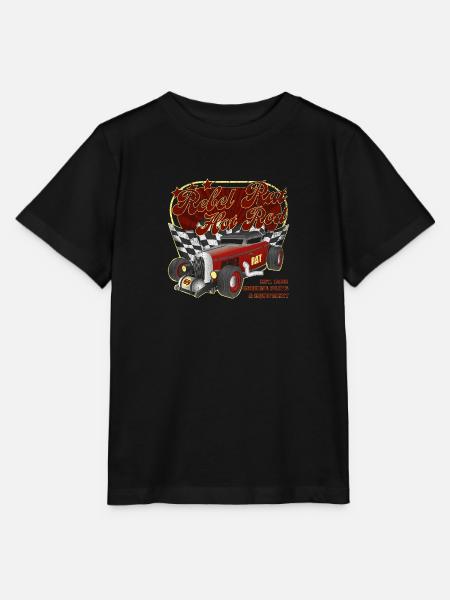 Rebel Rat Hot Rod - Stanley/Stella Kinder T-Shirt MINI CREATOR - Schwarz