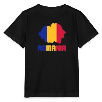 Roumanie - T-shirt bio MINI CREATOR Stanley/Stella Enfant - noir - Devant - Mikhail (115cm)