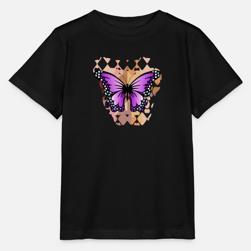 Schmetterling - Stanley/Stella Kinder T-Shirt MINI CREATOR  - Schwarz